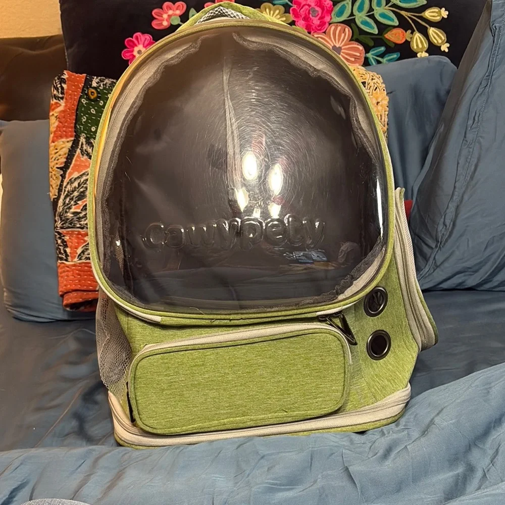 Green Dog Carrier Backpack
